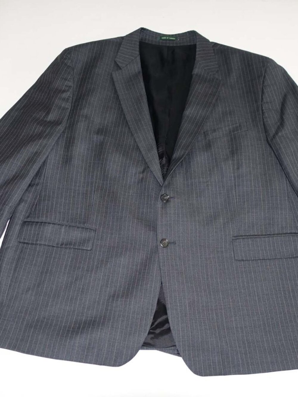 Lauren Ralph Lauren Men's 2 Button Suit Size 52 Regular 48 x 30 Charcoal Gray R - Picture 6 of 13